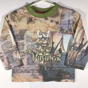 Boboli Baby's Tan 12M Vikings Long Sleeve Shirt